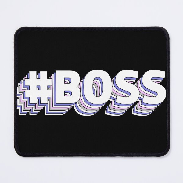 Item preview, boss hashtag designed and sold by BenjaminsPlace.