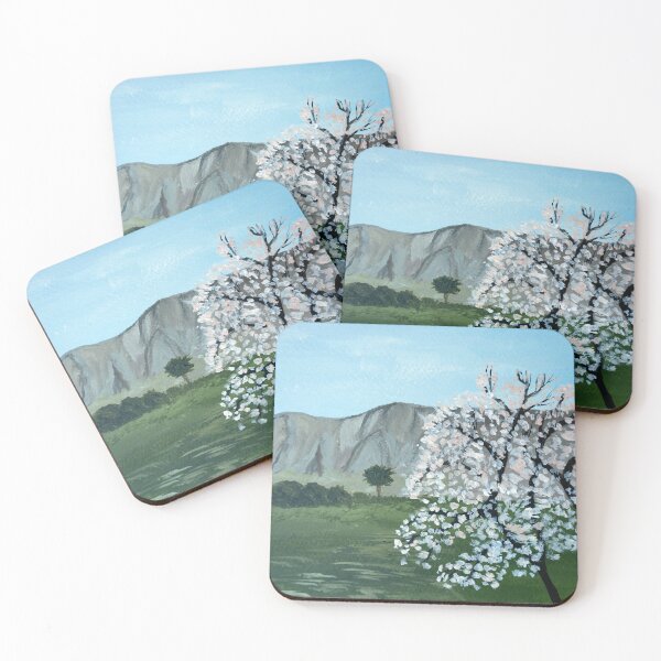 Item preview, Almond trees in blossom | Italy, Sicily | Mountains designed and sold by Sicilian-art.