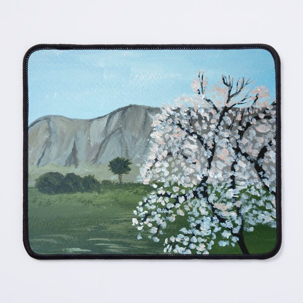 Item preview, Almond trees in blossom | Italy, Sicily | Mountains designed and sold by Sicilian-art.