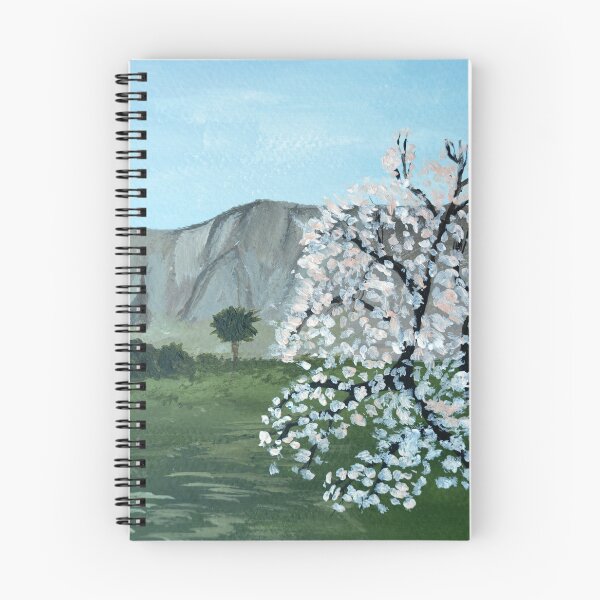 Item preview, Almond trees in blossom | Italy, Sicily | Mountains designed and sold by Sicilian-art.