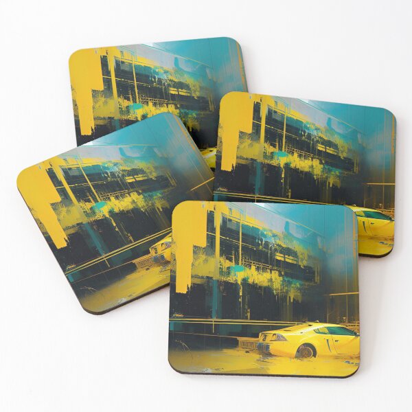 Item preview, Yellow Abstract Urban Art by CallisC Arts  designed and sold by CallisC-Arts.