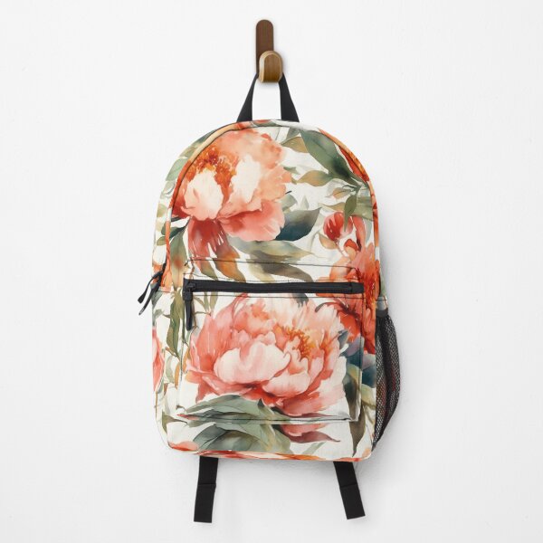 Item preview, Peony Flower Pattern Watercolor Alex Maleev Style Orange designed and sold by Japanattis.