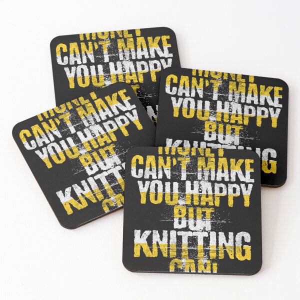 Item preview, Money can't make you happy but Knitting can! designed and sold by cutefashion.