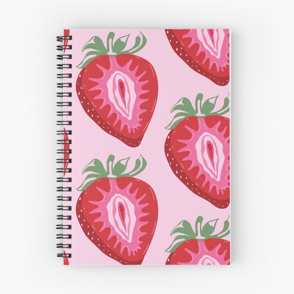 Item preview, Seamless pattern with Fruit strawberry with outlines female labia. designed and sold by Innamalinka.