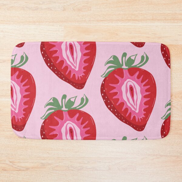 Item preview, Seamless pattern with Fruit strawberry with outlines female labia. designed and sold by Innamalinka.