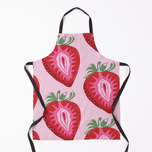 Item preview, Seamless pattern with Fruit strawberry with outlines female labia. designed and sold by Innamalinka.