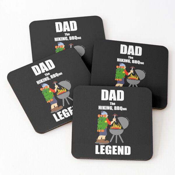 Item preview, Dad hiking bbq legend fathers day designed and sold by SoulTrekking.