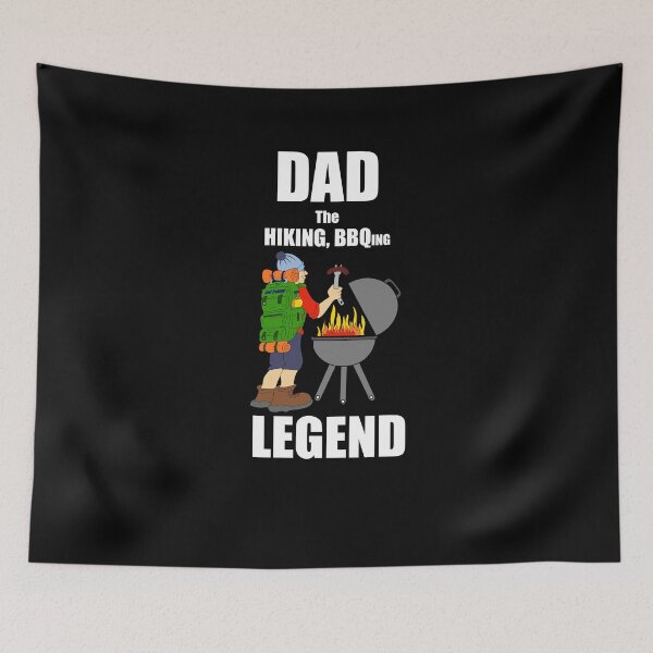 Item preview, Dad hiking bbq legend fathers day designed and sold by SoulTrekking.