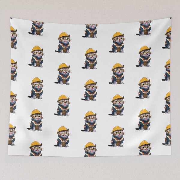 Item preview, CATS WITH HARD HATS catswithhardhats designed and sold by w1ckerman.