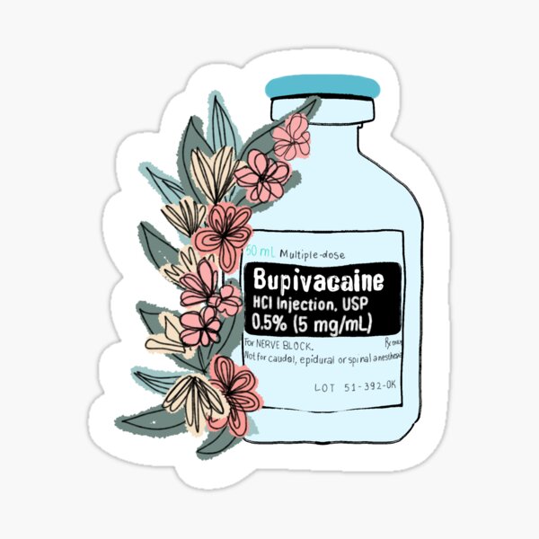 Item preview, Floral Bupivacaine Spinal Anesthesia  designed and sold by allexieee.