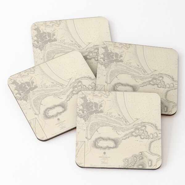 Item preview, Vintage Aberdeen Harbor Scotland Map (1843)  designed and sold by BravuraMedia.