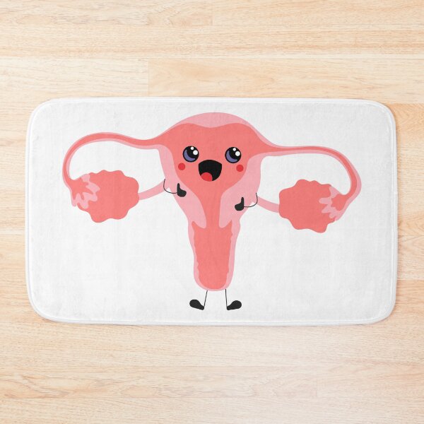 Item preview, Cute kawaii funny mascot organ character female reproductive system  designed and sold by Innamalinka.