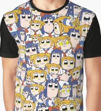Pop Team Epic - Popuko & Pipimi Collage Graphic T-Shirt