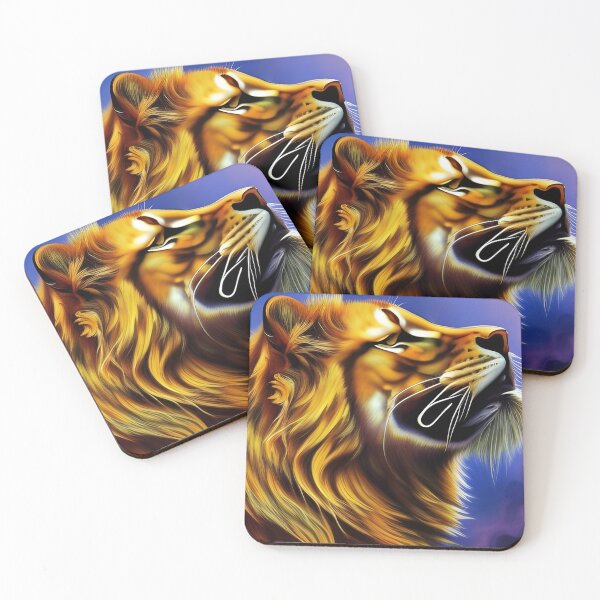 Aperçu de l'œuvre Lion, empâtement, Ai Generated Art créée et vendue par ACC .