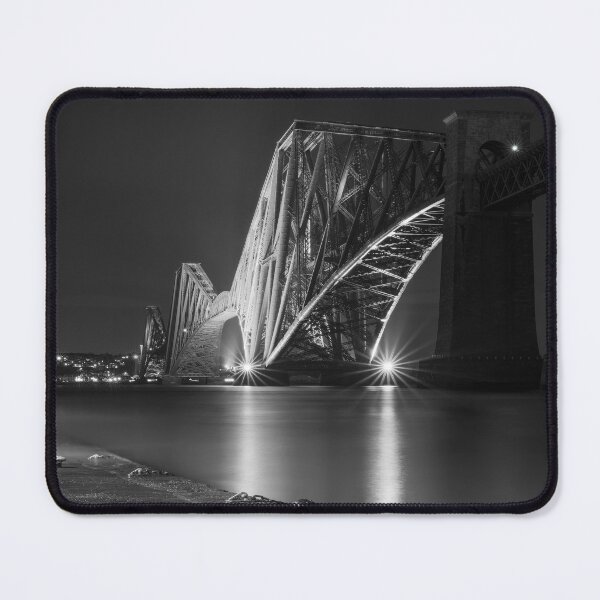 Item preview, The Forth Bridge at night in Black and White designed and sold by TMcG72.