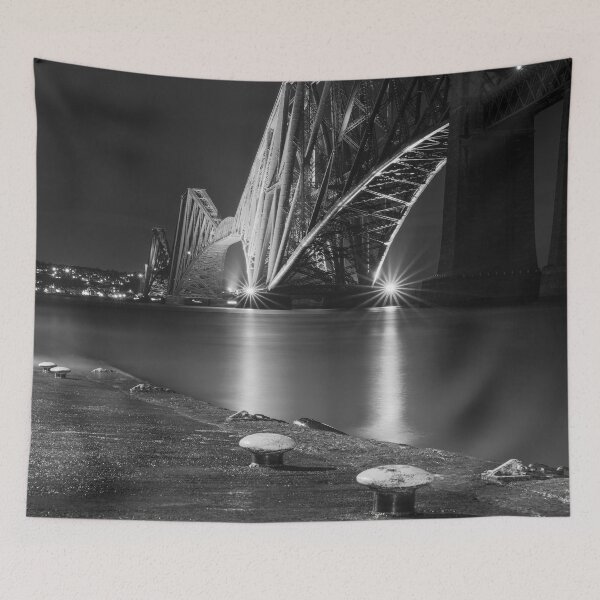 Item preview, The Forth Bridge at night in Black and White  designed and sold by TMcG72.