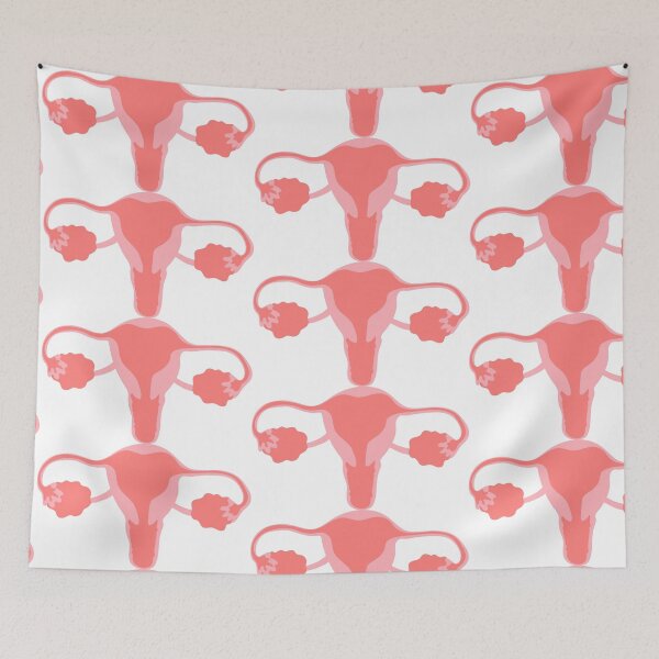 Item preview, Cute kawaii funny mascot organ character female reproductive system  designed and sold by Innamalinka.