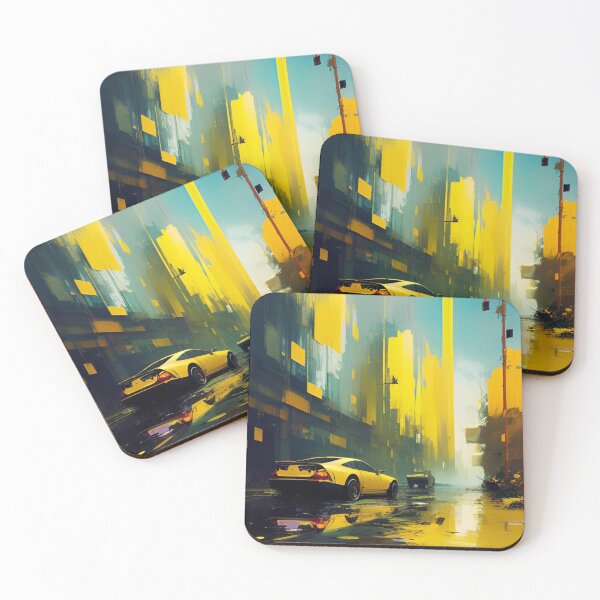 Item preview, Yellow Abstract Urban Art by CallisC Arts  designed and sold by CallisC-Arts.