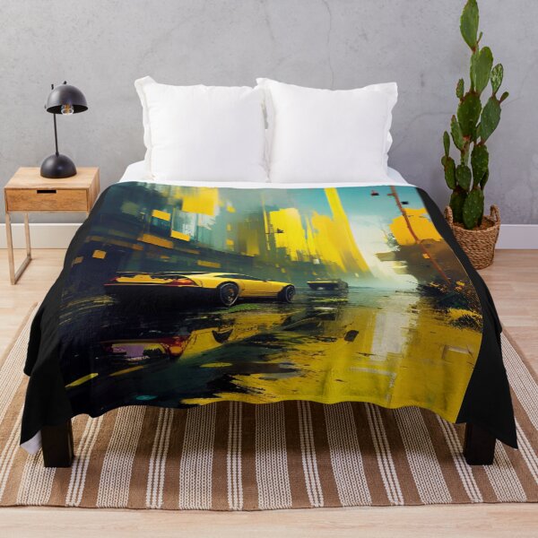 Item preview, Yellow Abstract Urban Art by CallisC Arts designed and sold by CallisC-Arts.