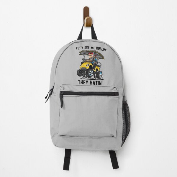 Item preview, They See Me Rollin' They Hatin' Funny Golf Cart Cartoon designed and sold by hobrath.