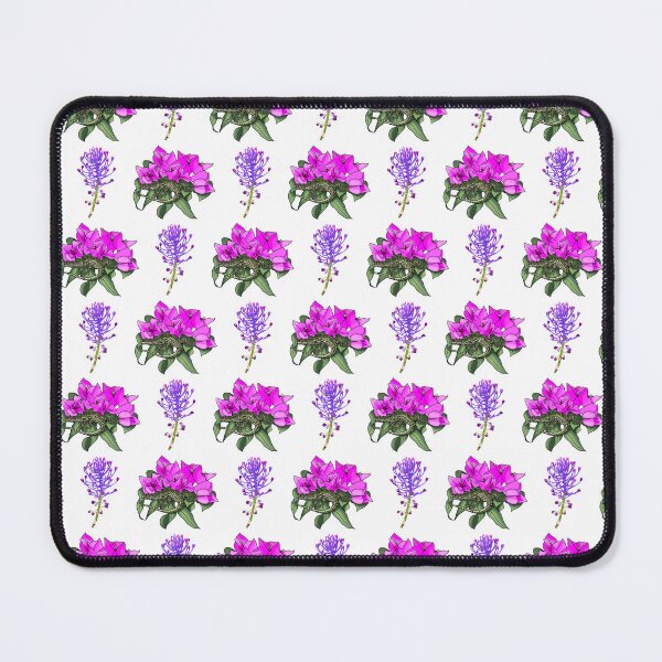 Item preview, Wall lizard on bougainvillea pattern, off white designed and sold by Naty Design Prague.