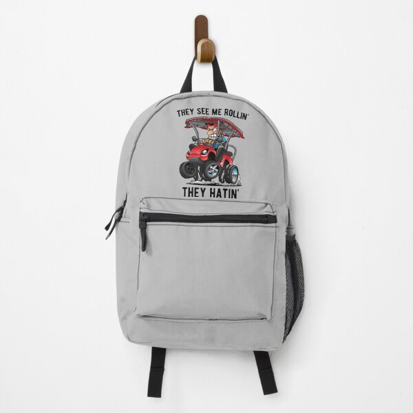 Item preview, They See Me Rollin' They Hatin' Funny Golf Cart Cartoon designed and sold by hobrath.