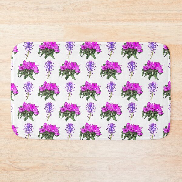 Item preview, Wall lizard on bougainvillea pattern, off white designed and sold by Naty Design Prague.