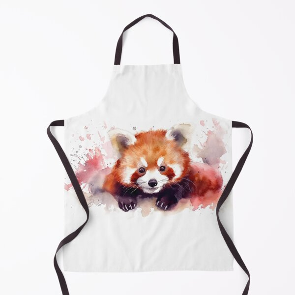 Item preview, Watercolor painting of Red baby panda designed and sold by Blaché Designs.