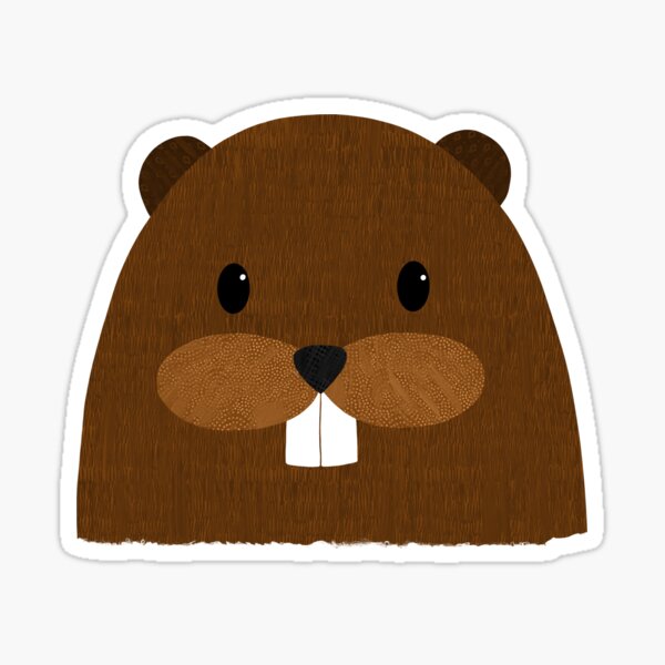 Item preview, Cute Beaver Face with Big Buck Teeth designed and sold by Shiny Happy World.