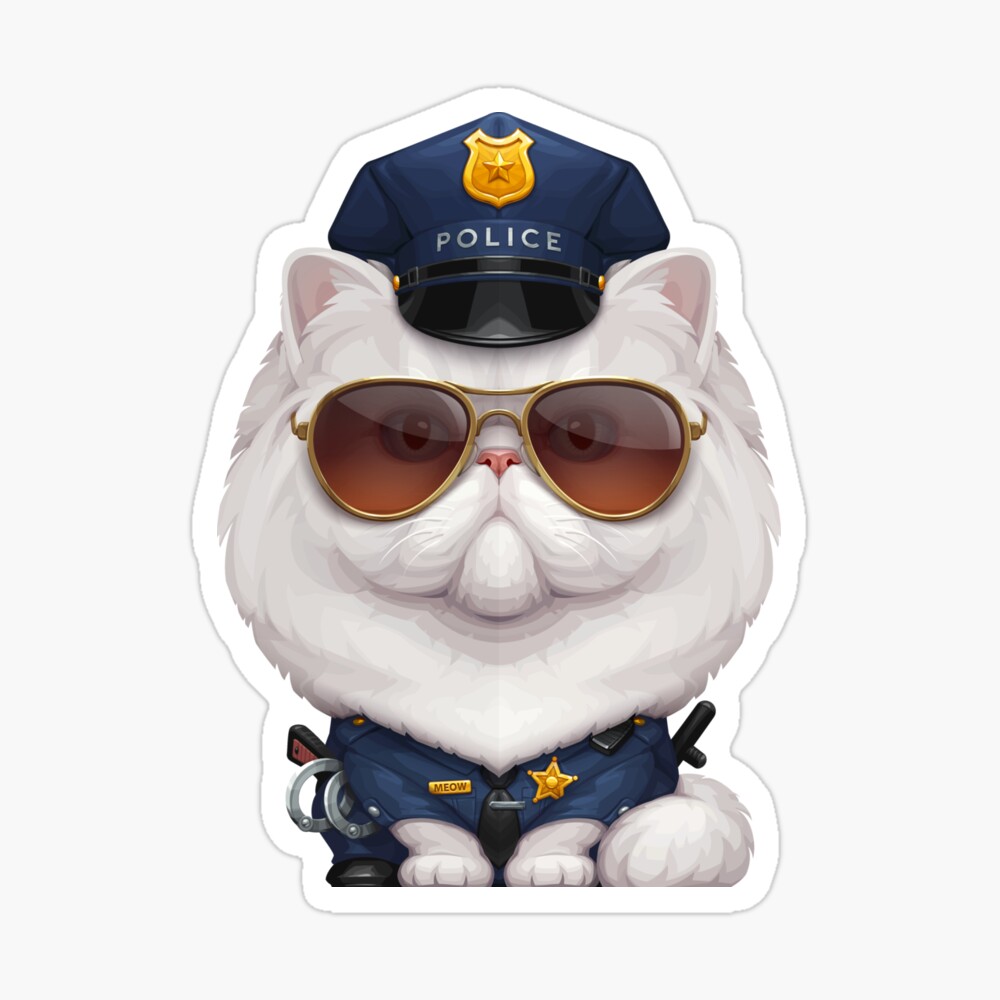 Persian Cat Police Officer' Poster by Stonemask