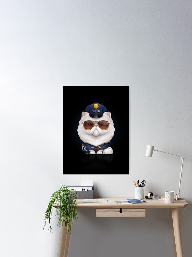 Persian Cat Police Officer' Poster by Stonemask