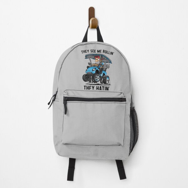 Item preview, They See Me Rollin' They Hatin' Funny Golf Cart Cartoon designed and sold by hobrath.