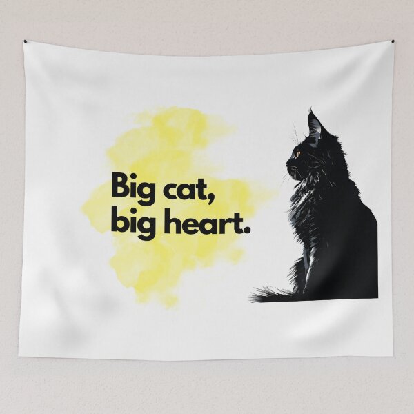 Item preview, Charming Black Cat | Big cat, Big heart designed and sold by Broskan.