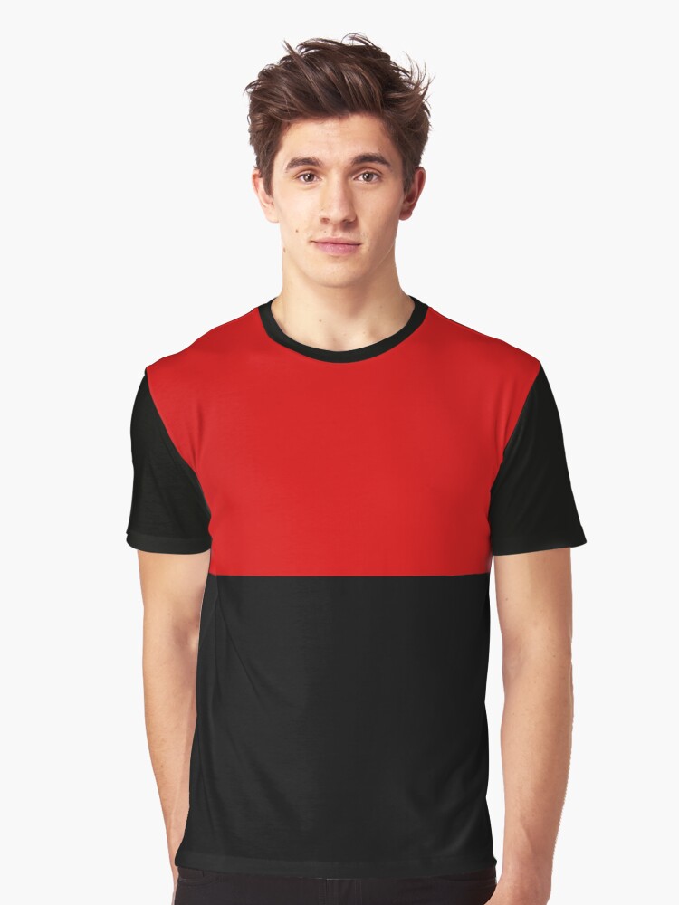 Camiseta gráfica for Sale con la obra «Rayas horizontales mitad