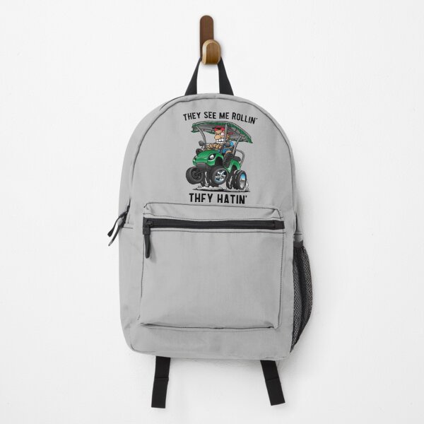 Item preview, They See Me Rollin' They Hatin' Funny Golf Cart Cartoon designed and sold by hobrath.
