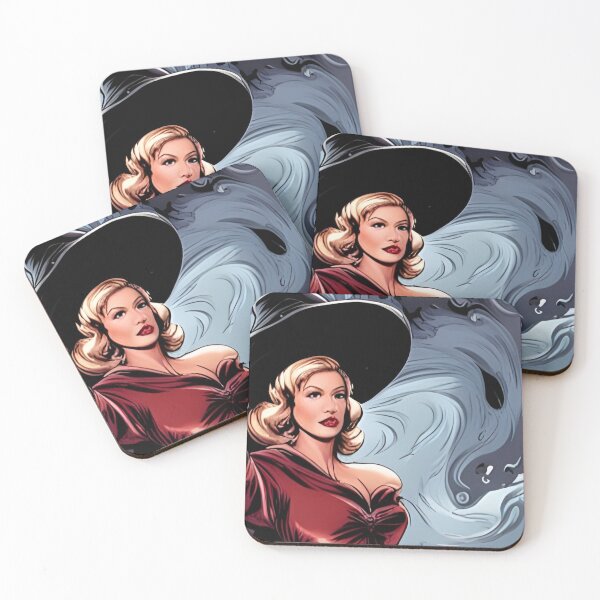 Item preview, Vintage Blonde Witch in Red designed and sold by WitchyWare.