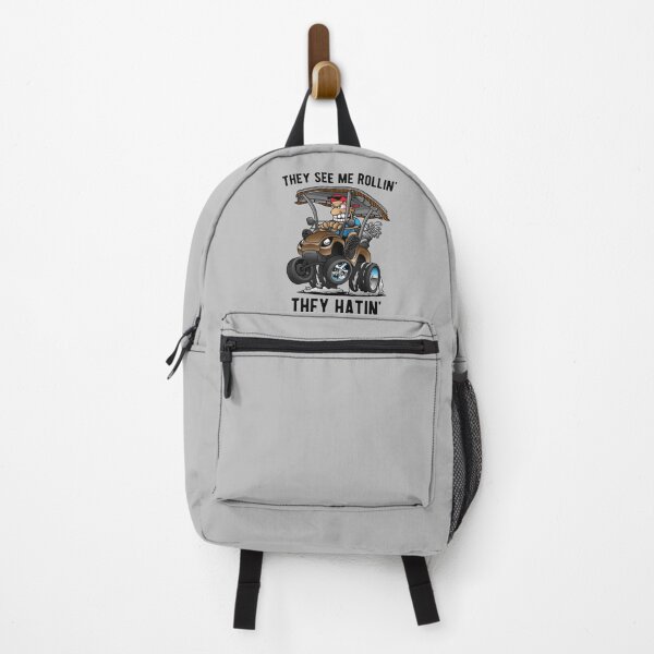 Item preview, They See Me Rollin' They Hatin' Funny Golf Cart Cartoon designed and sold by hobrath.