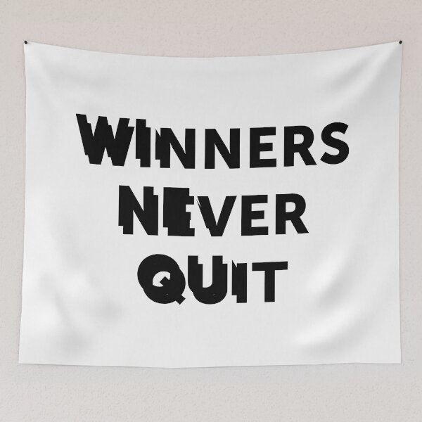 Item preview, Winners never quit | quote designed and sold by My Stato.