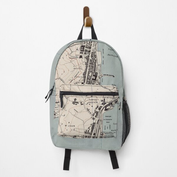 Item preview, Vintage Ajaccio France Map (1943) designed and sold by BravuraMedia.