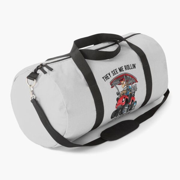 Item preview, They See Me Rollin' They Hatin' Funny Golf Cart Cartoon designed and sold by hobrath.