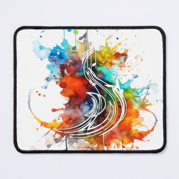 Item preview, Vibrant Music Notes & Colorful Splatter, Emotional Watercolor Style, Transparent Background, Inspired by Andreas Levers, UHD 300 DPI Digital Art designed and sold by stateofhuman.