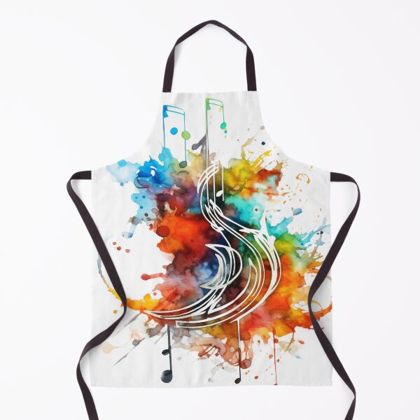 Item preview, Vibrant Music Notes & Colorful Splatter, Emotional Watercolor Style, Transparent Background, Inspired by Andreas Levers, UHD 300 DPI Digital Art designed and sold by stateofhuman.