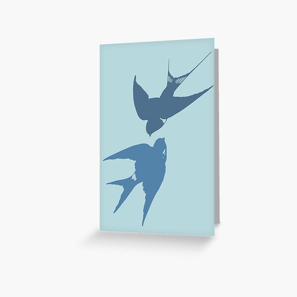 Item preview, Chromo vintage swallows in love designed and sold by mesreveries.