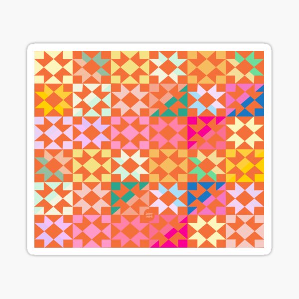 DesignerMim's Fiesta Feels in Hot Orange Sticker