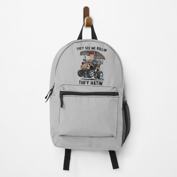 Item preview, They See Me Rollin' They Hatin' Funny Golf Cart Cartoon designed and sold by hobrath.