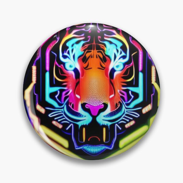 Item preview, Trippy Psychedelic Neon Tigers 13 designed and sold by Benito Del Ray.