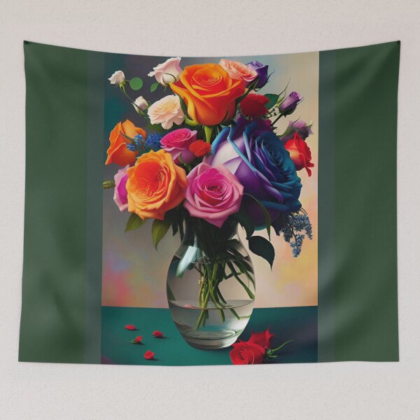 Item preview, Roses in Vase Modern Art by CallisC Arts  designed and sold by CallisC-Arts.