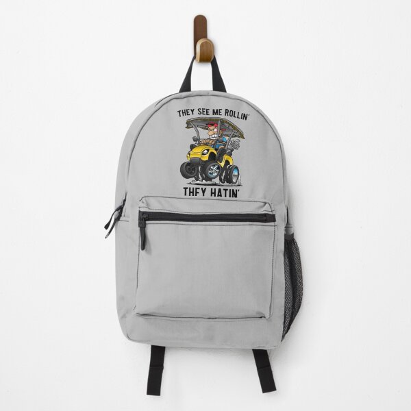Item preview, They See Me Rollin' They Hatin' Funny Golf Cart Cartoon designed and sold by hobrath.