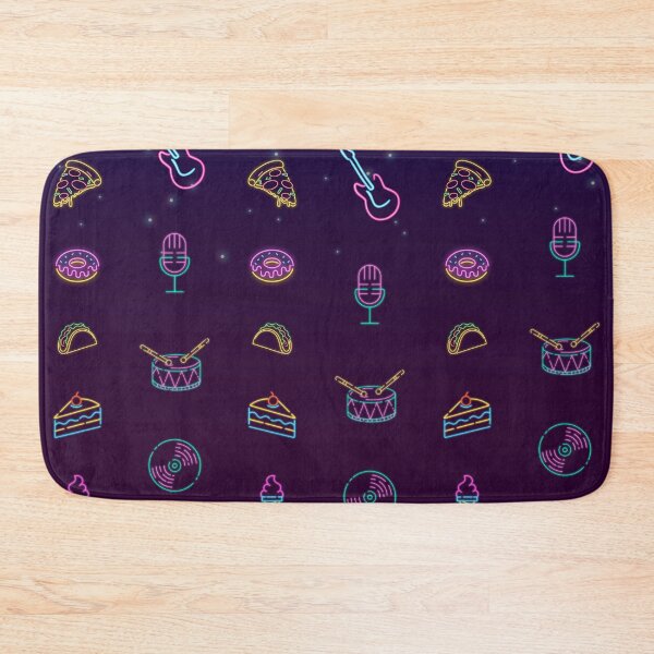 Item preview, Neon Pattern Food and Music designed and sold by murahbanget.