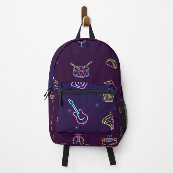 Item preview, Neon Pattern Food and Music designed and sold by murahbanget.